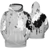 Retro High OG Black White 1s Hoodie Match Colorful 3D All-Over Print Art - NastyJamz