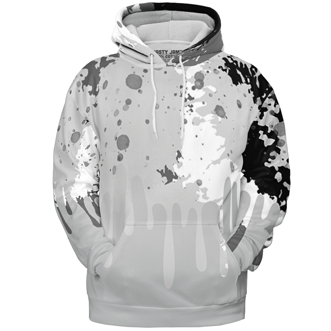 Retro High OG Black White 1s Hoodie Match Colorful 3D All-Over Print Art - NastyJamz