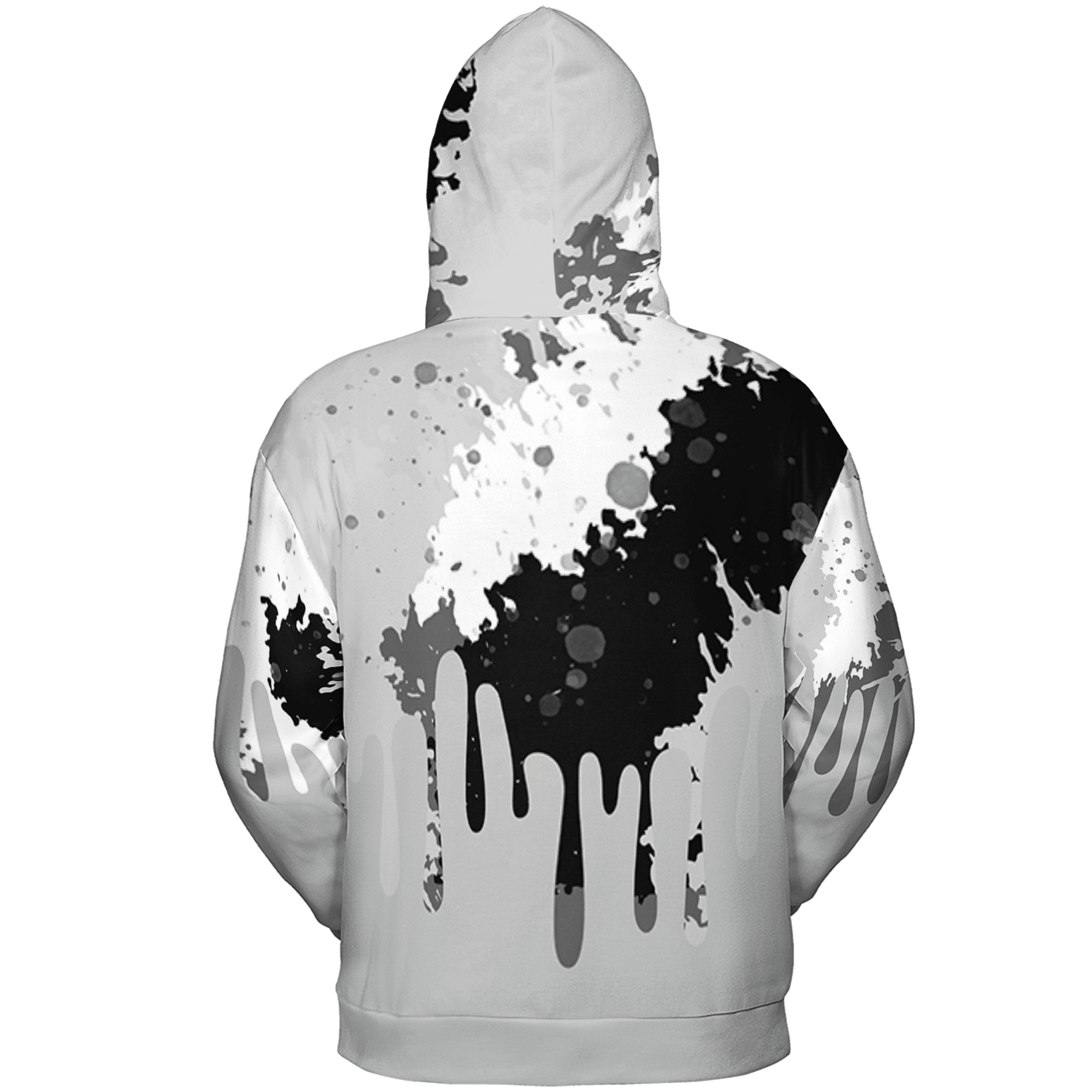 Retro High OG Black White 1s Hoodie Match Colorful 3D All-Over Print Art - NastyJamz