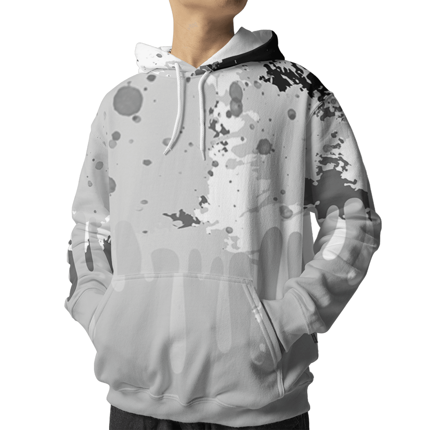 Retro High OG Black White 1s Hoodie Match Colorful 3D All-Over Print Art - NastyJamz