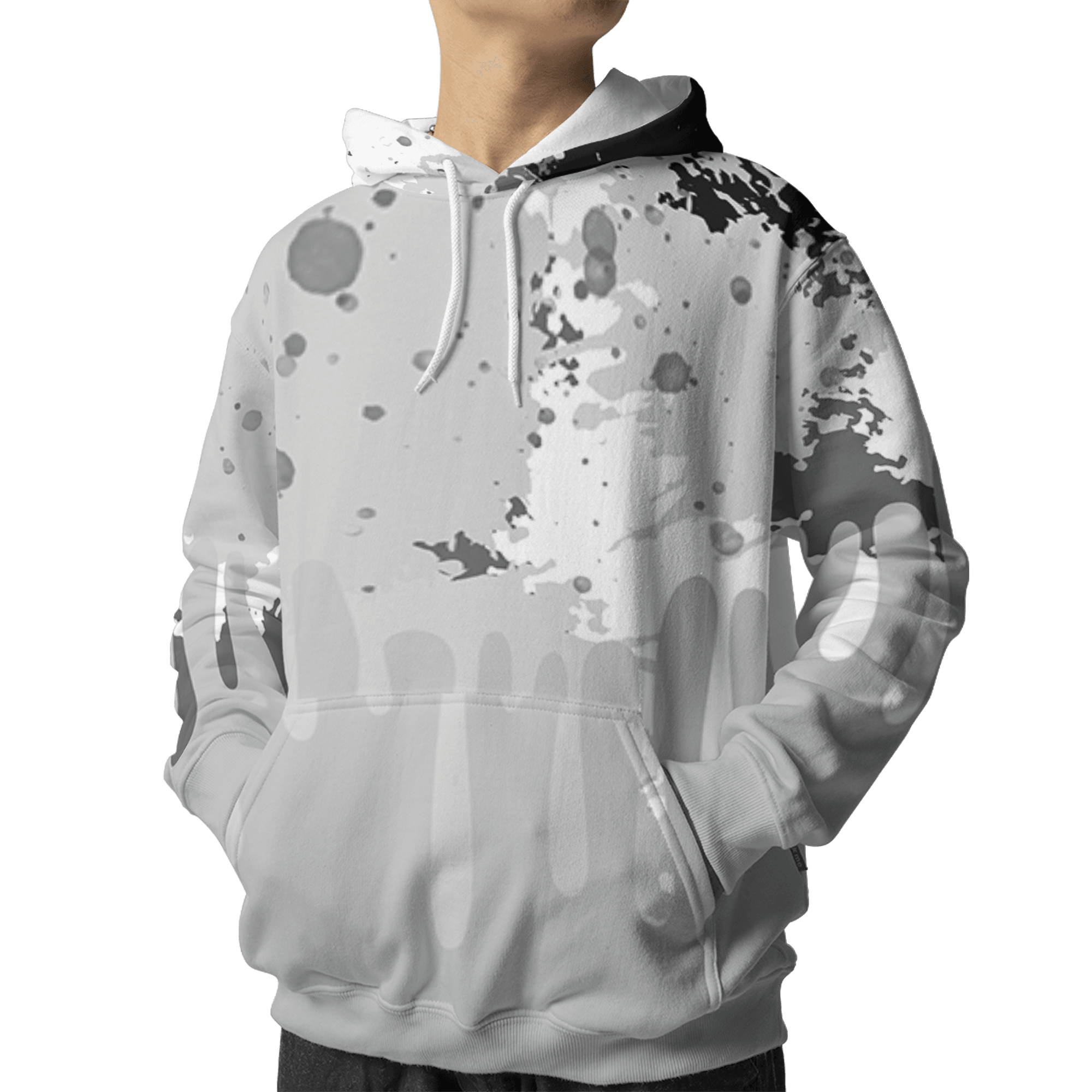 Retro High OG Black White 1s Hoodie Match Colorful 3D All-Over Print Art - NastyJamz