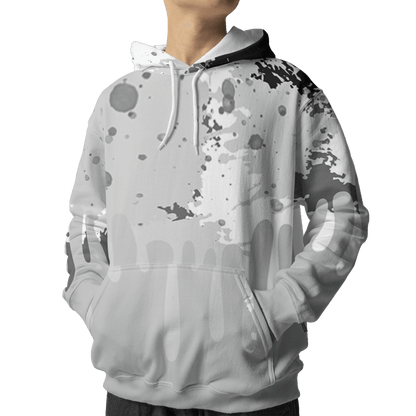 Retro High OG Black White 1s Hoodie Match Colorful 3D All-Over Print Art - NastyJamz