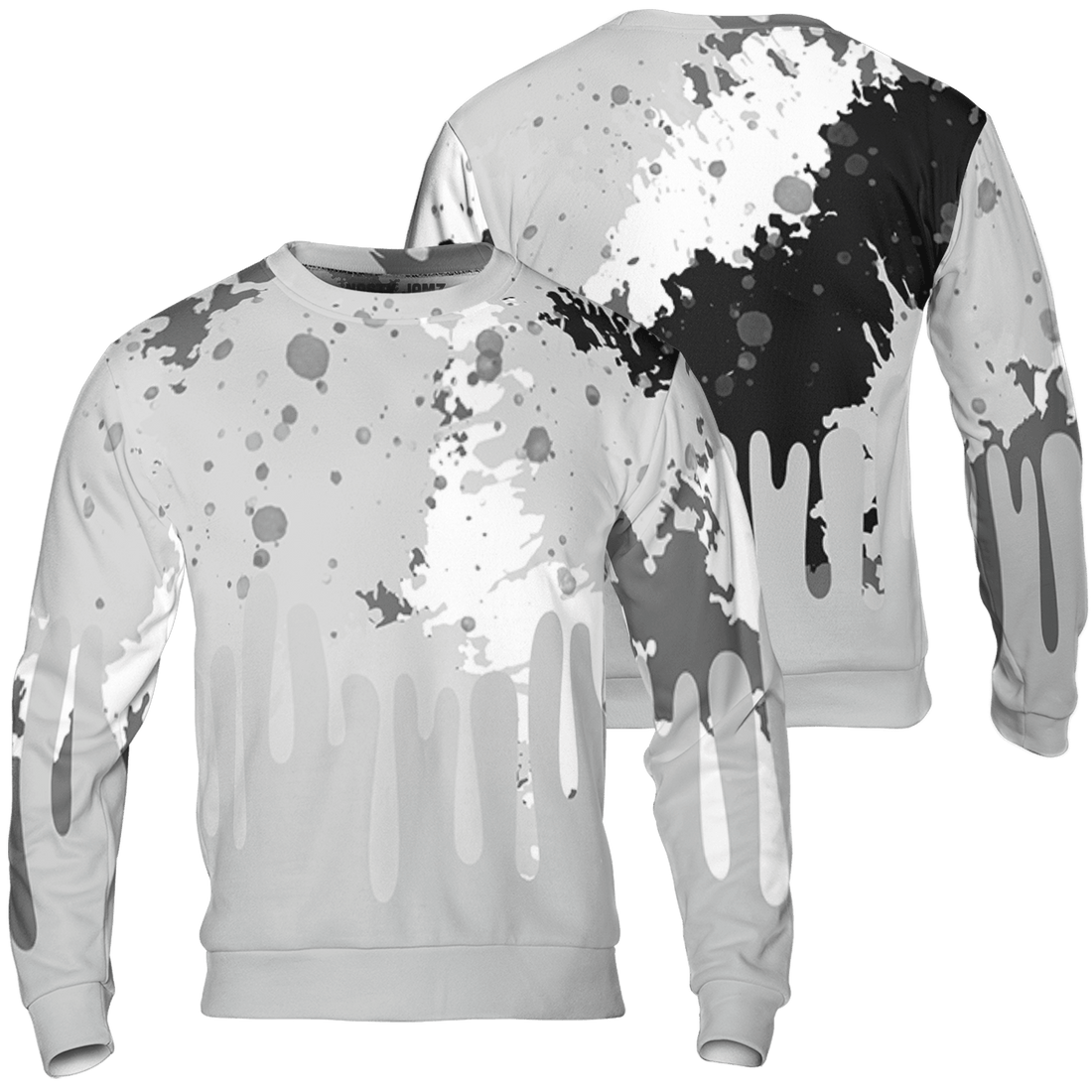 Retro High OG Black White 1s Sweatshirt Match Colorful 3D All-Over Print Art - NastyJamz