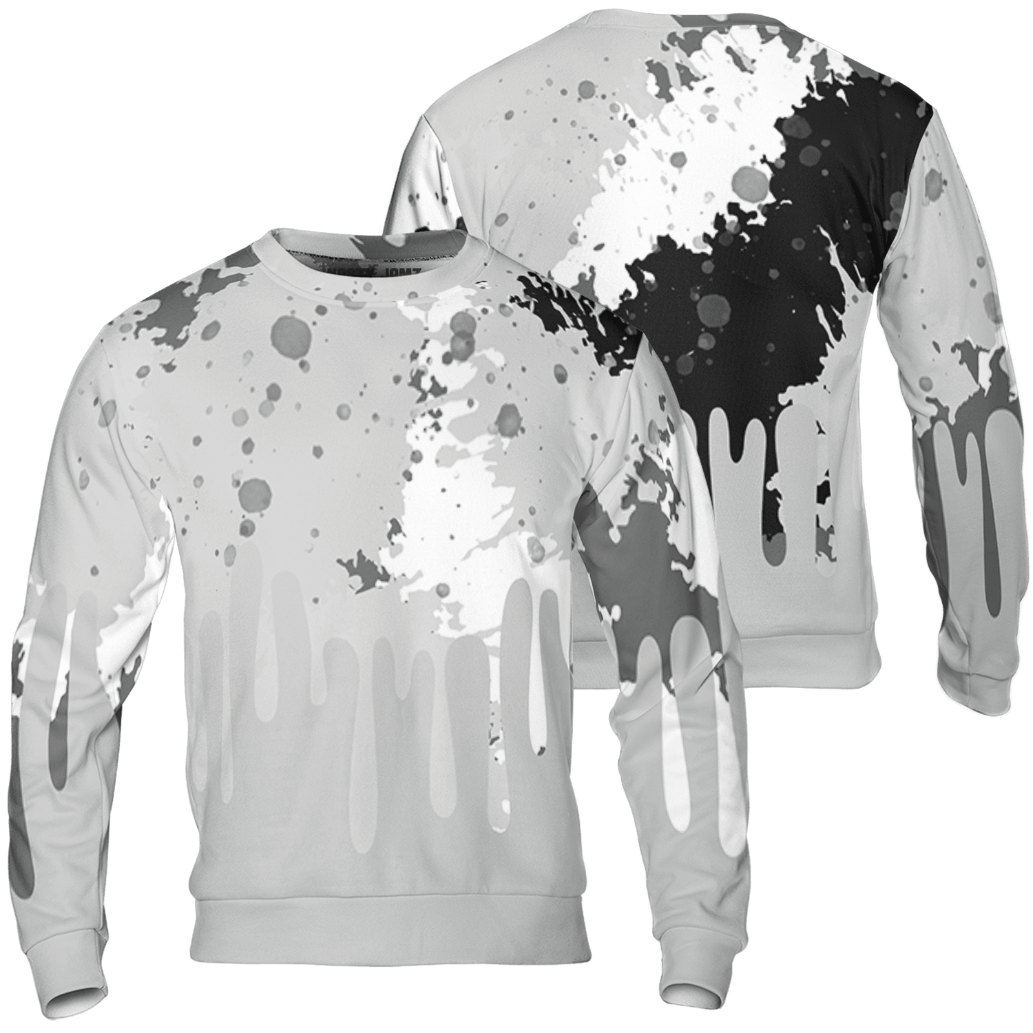 Retro High OG Black White 1s Sweatshirt Match Colorful 3D All-Over Print Art - NastyJamz