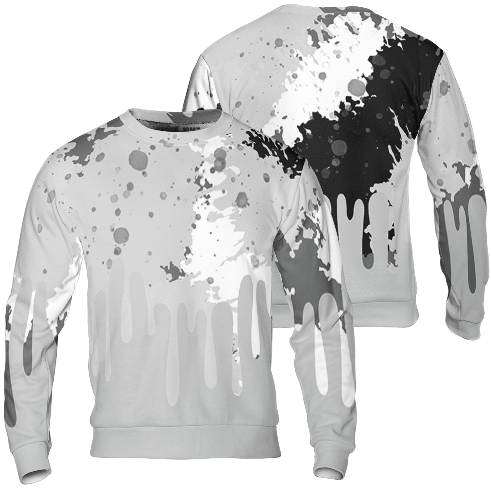 Retro High OG Black White 1s Sweatshirt Match Colorful 3D All-Over Print Art - NastyJamz