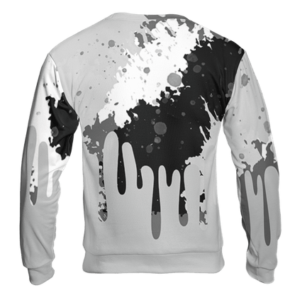 Retro High OG Black White 1s Sweatshirt Match Colorful 3D All-Over Print Art - NastyJamz