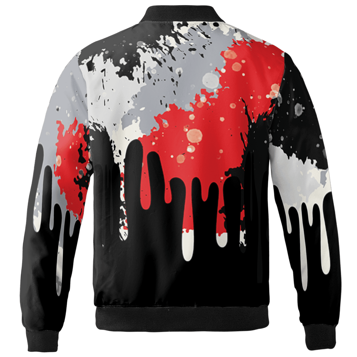Bred Reimagined 4s Jacket Match Colorful 3D All-Over Print Art - NastyJamz