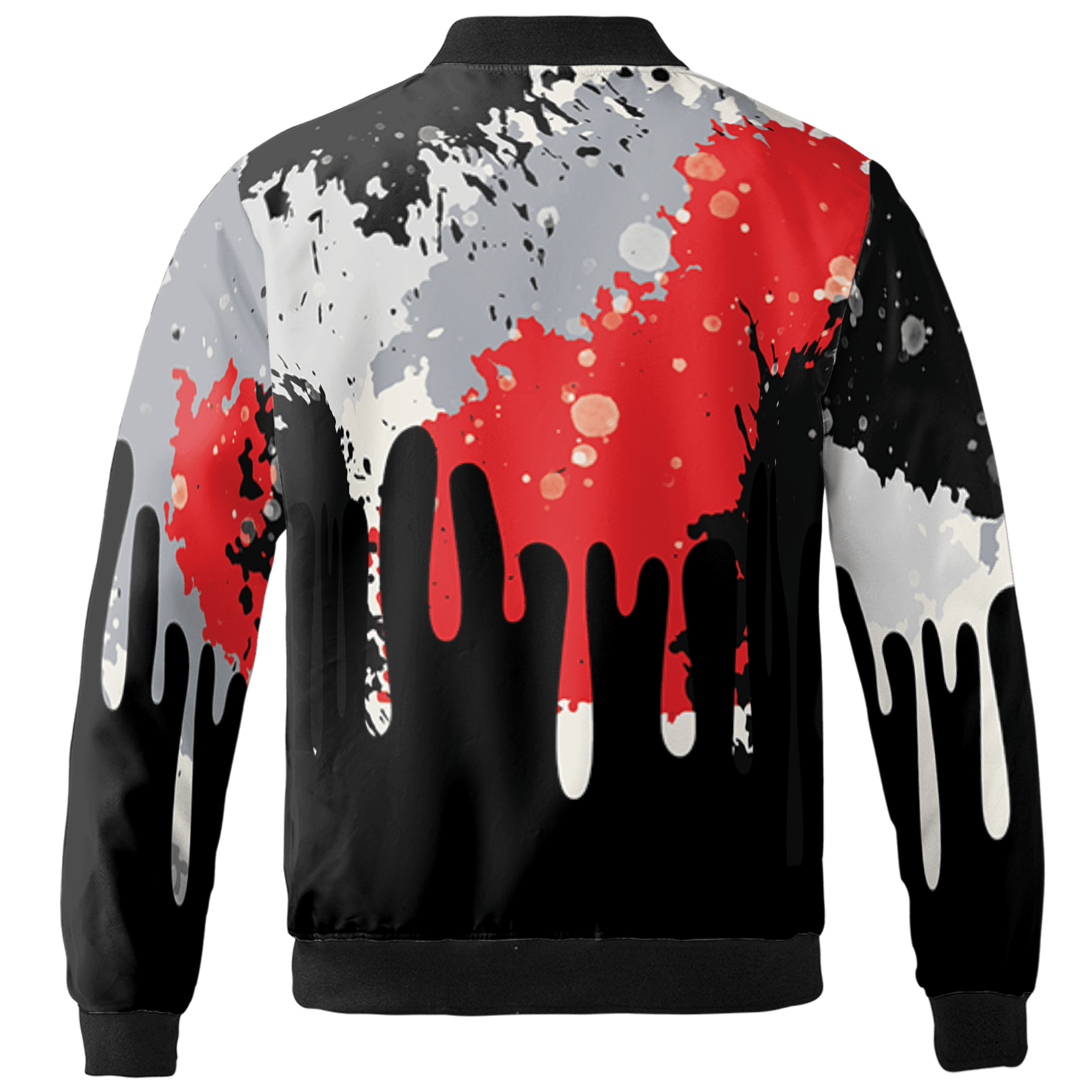 Bred Reimagined 4s Jacket Match Colorful 3D All-Over Print Art - NastyJamz