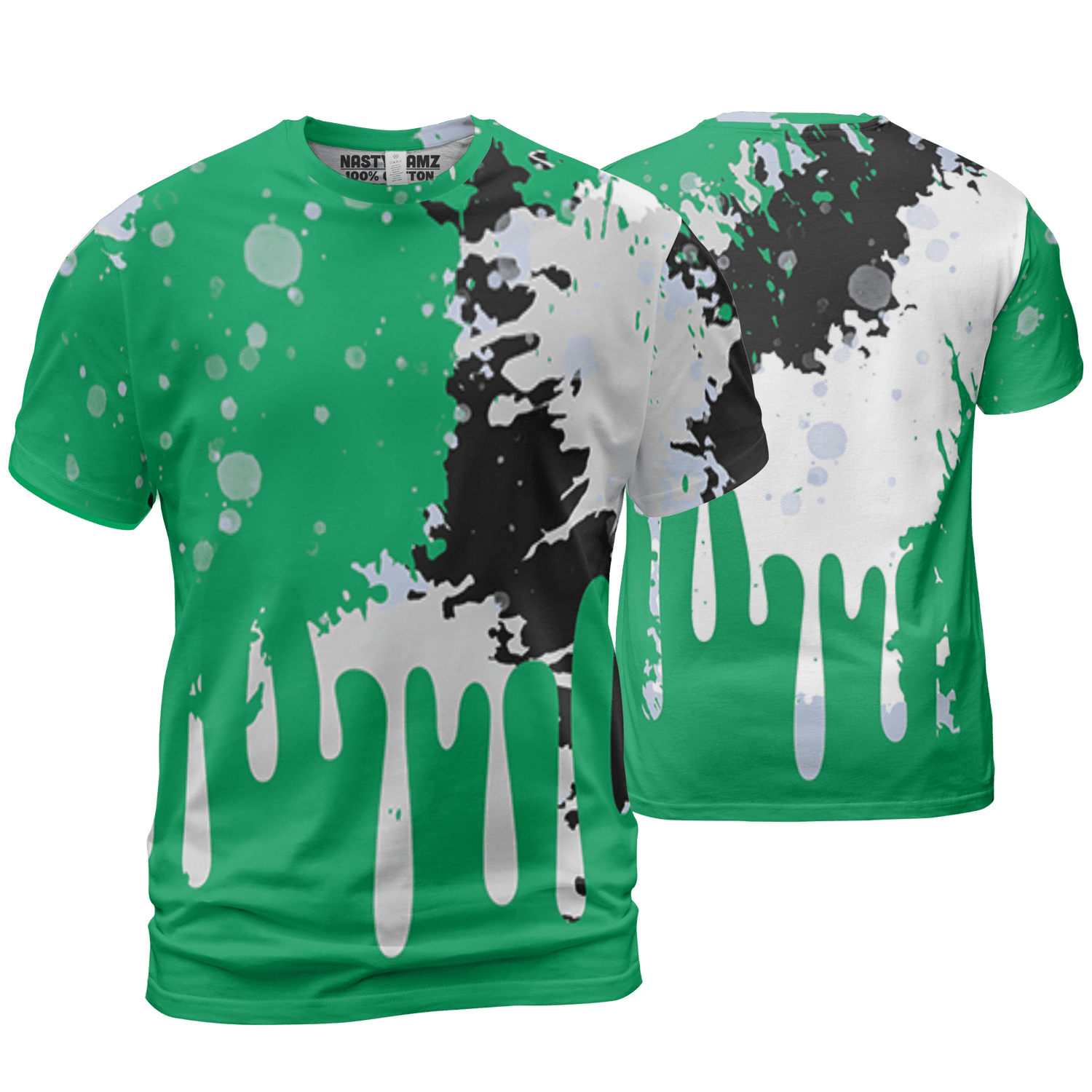 Lucky Green 5s T Shirt Match Colorful 3D All-Over Print Art - NastyJamz