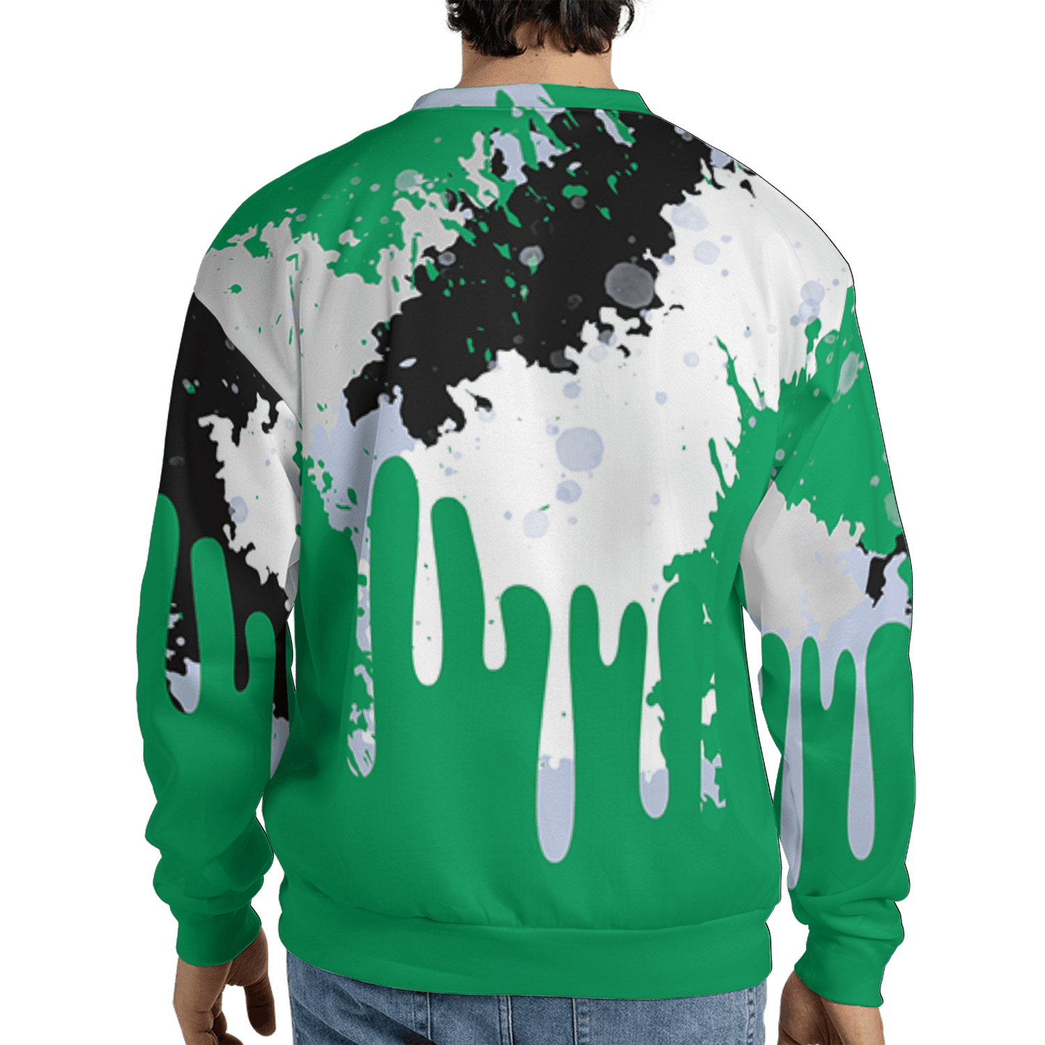 Lucky Green 5s Sweatshirt Match Colorful 3D All-Over Print Art - NastyJamz