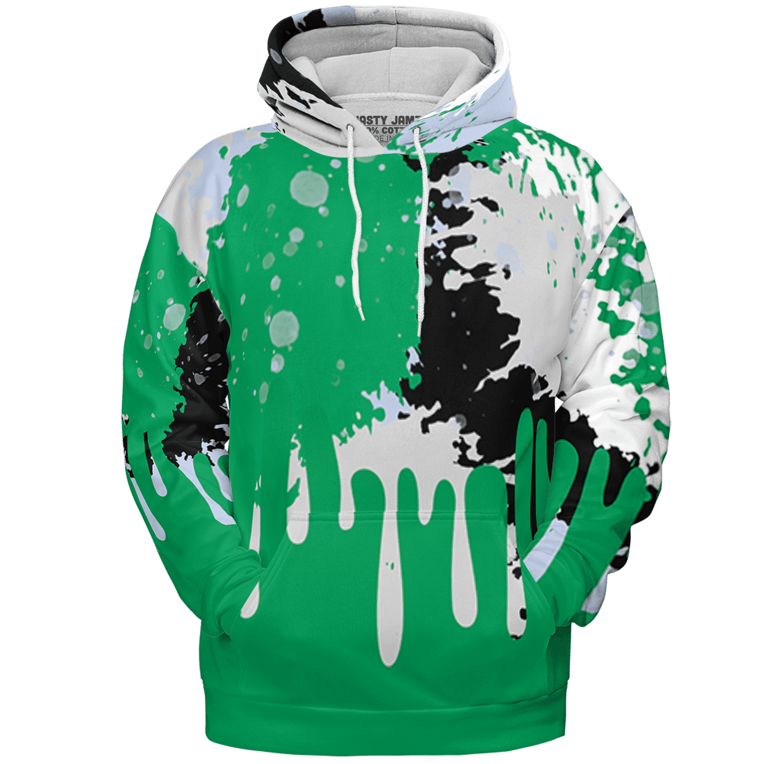 Lucky Green 5s Hoodie Match Colorful 3D All-Over Print Art - NastyJamz