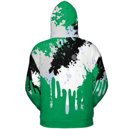 Lucky Green 5s Hoodie Match Colorful 3D All-Over Print Art - NastyJamz