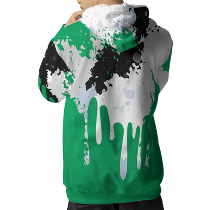 Lucky Green 5s Hoodie Match Colorful 3D All-Over Print Art - NastyJamz