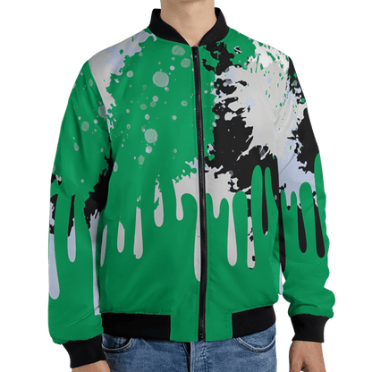 Lucky Green 5s Jacket Match Colorful 3D All-Over Print Art - NastyJamz
