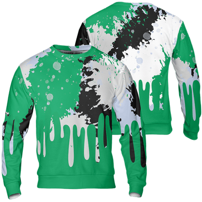 Lucky Green 5s Sweatshirt Match Colorful 3D All-Over Print Art - NastyJamz