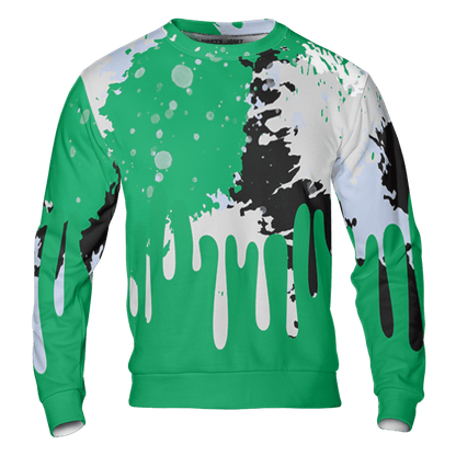 Lucky Green 5s Sweatshirt Match Colorful 3D All-Over Print Art - NastyJamz