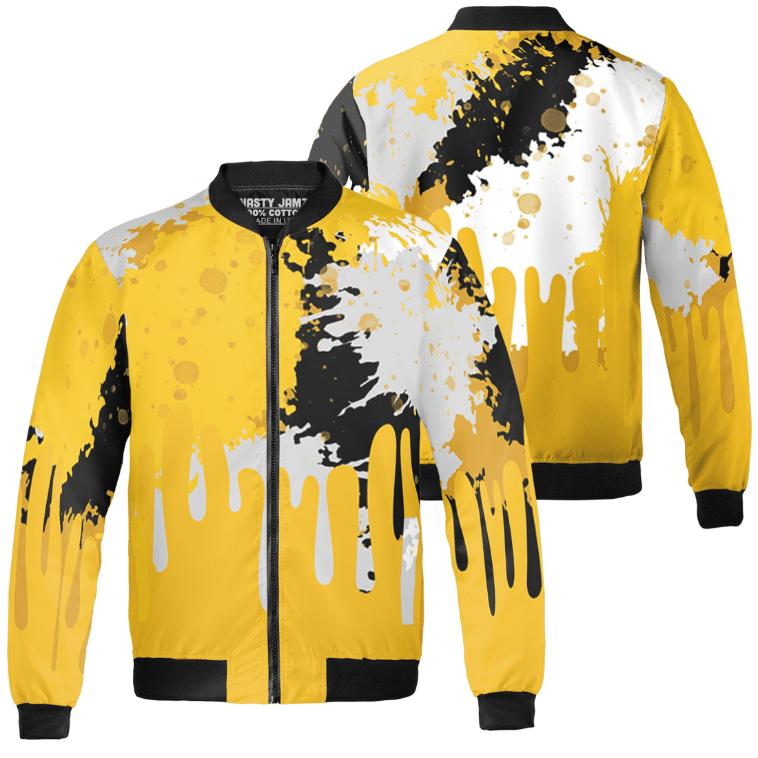Yellow Ochre 6s Jacket Match Colorful 3D All-Over Print Art - NastyJamz