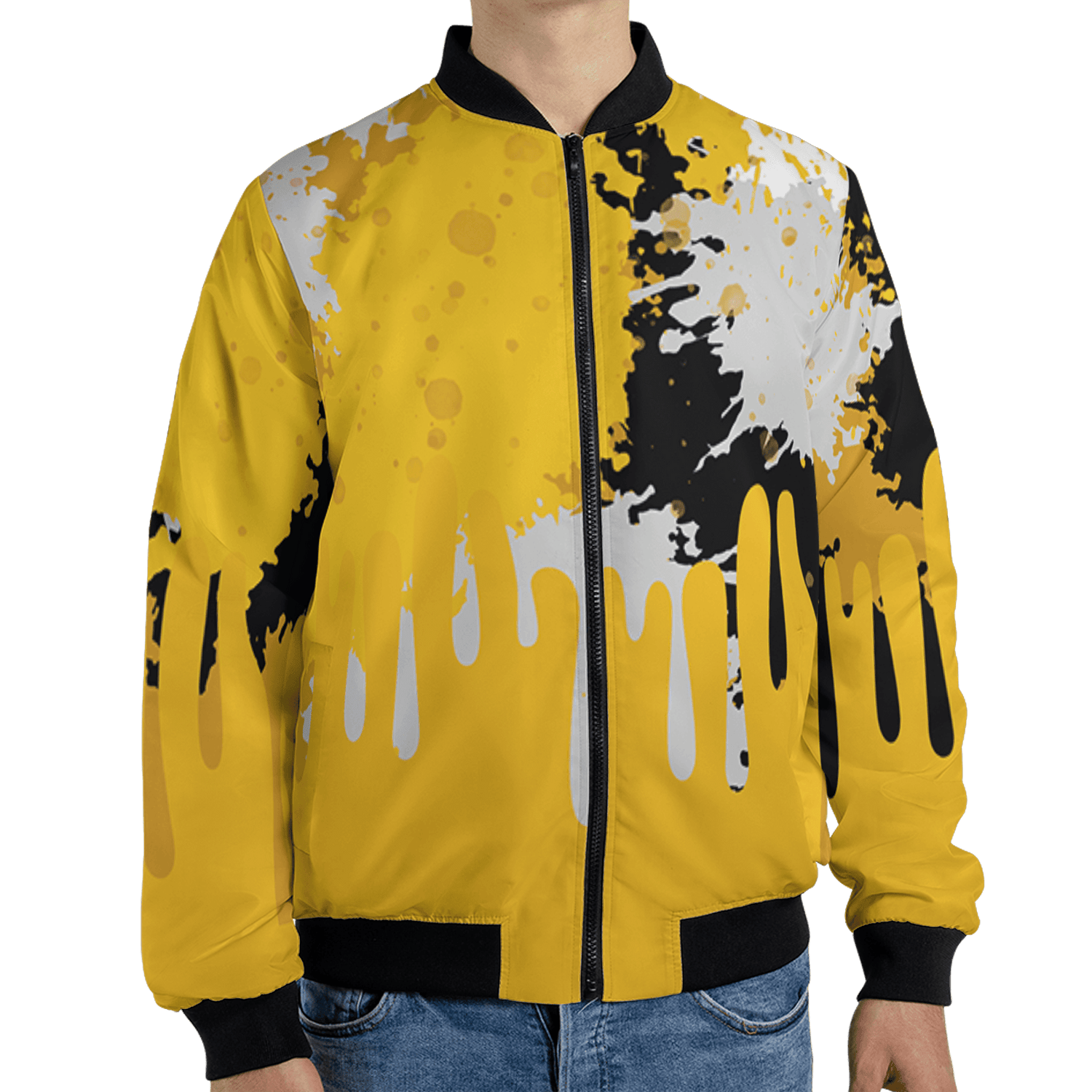 Yellow Ochre 6s Jacket Match Colorful 3D All-Over Print Art - NastyJamz