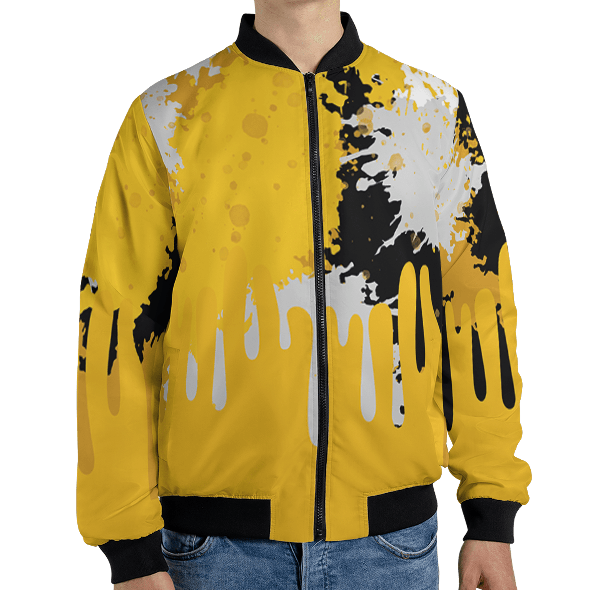 Yellow Ochre 6s Jacket Match Colorful 3D All-Over Print Art - NastyJamz