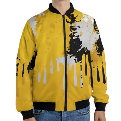 Yellow Ochre 6s Jacket Match Colorful 3D All-Over Print Art - NastyJamz