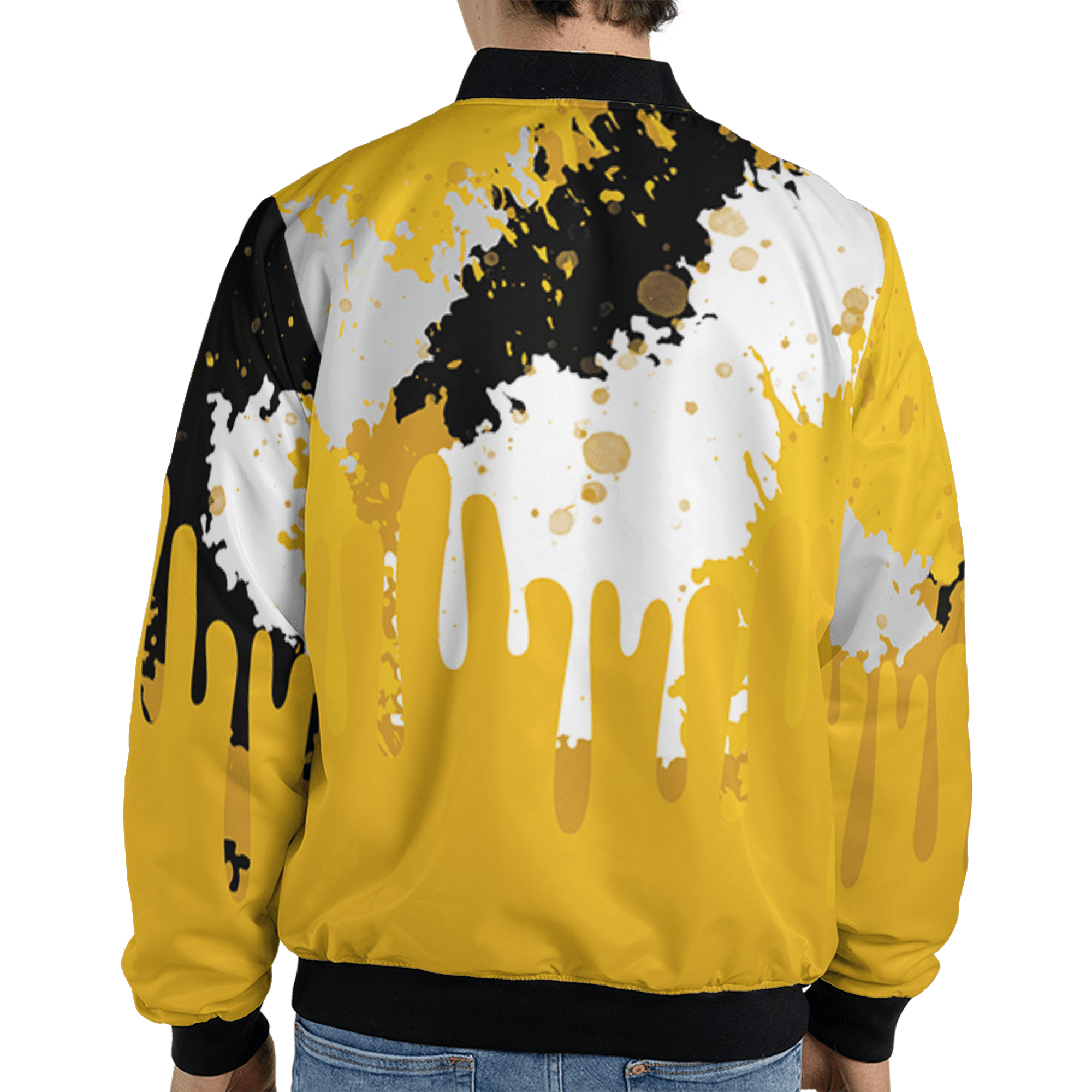 Yellow Ochre 6s Jacket Match Colorful 3D All-Over Print Art - NastyJamz