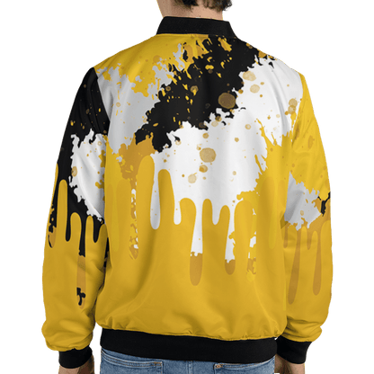 Yellow Ochre 6s Jacket Match Colorful 3D All-Over Print Art - NastyJamz