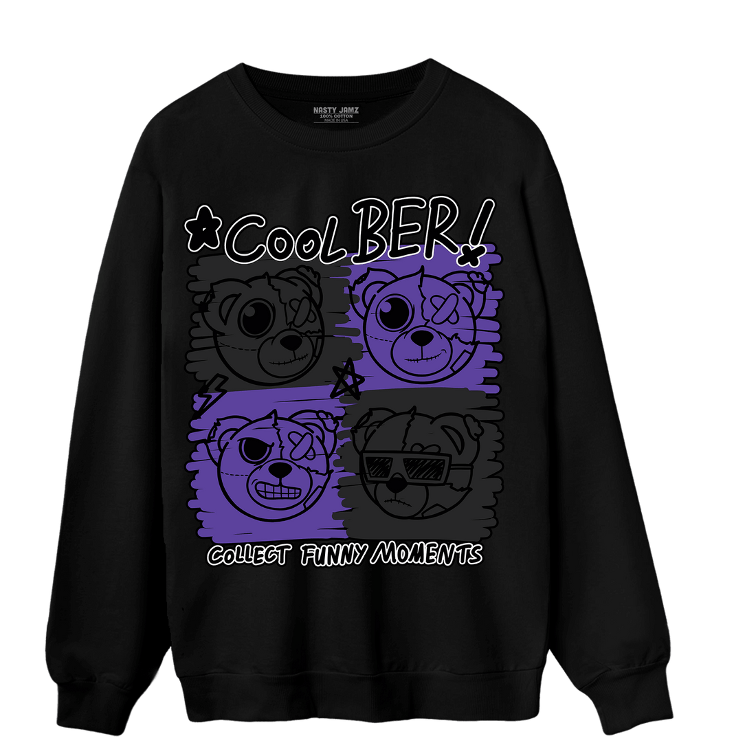 Field Purple 12s Sweatshirt Match Cool BER - NastyJamz