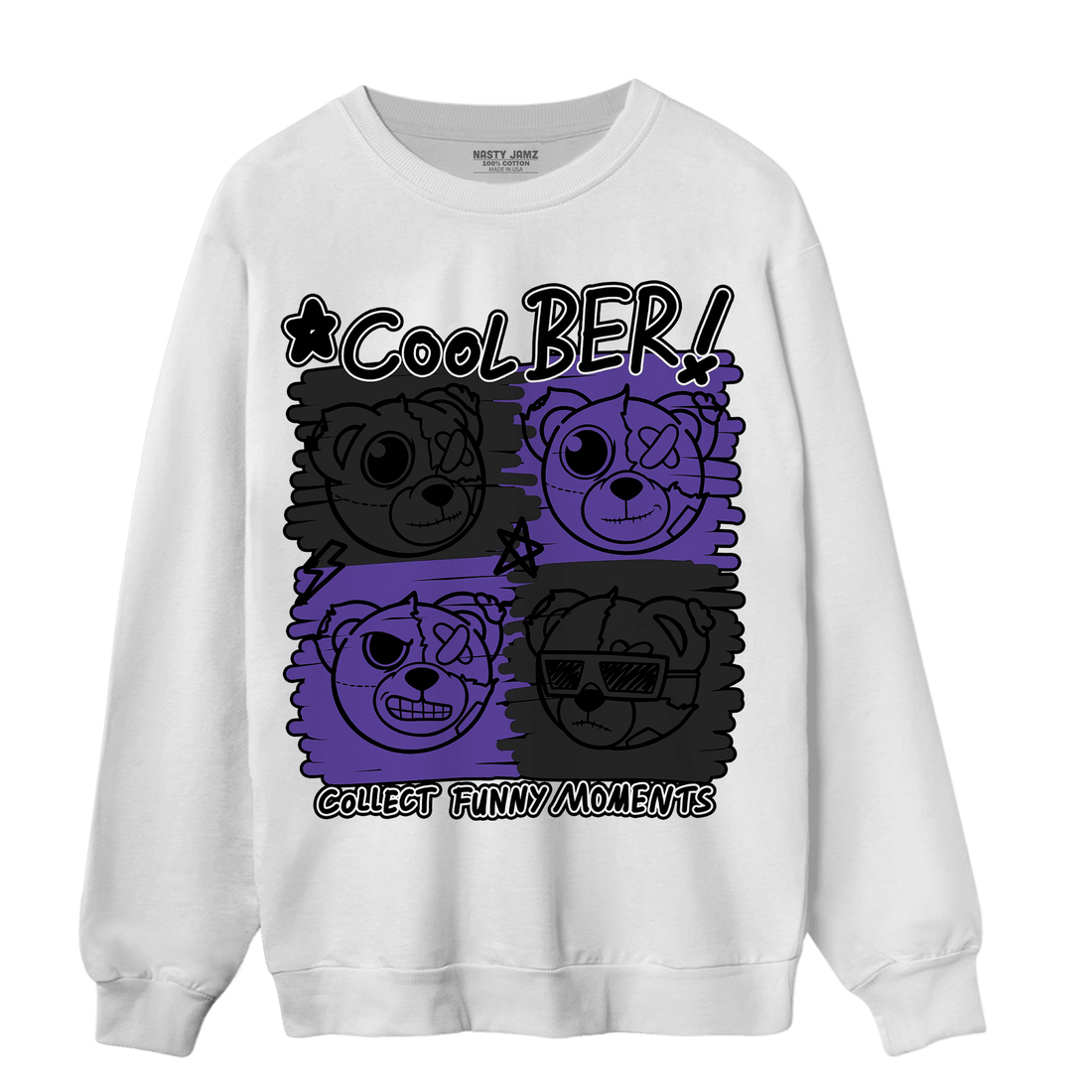 Field Purple 12s Sweatshirt Match Cool BER - NastyJamz