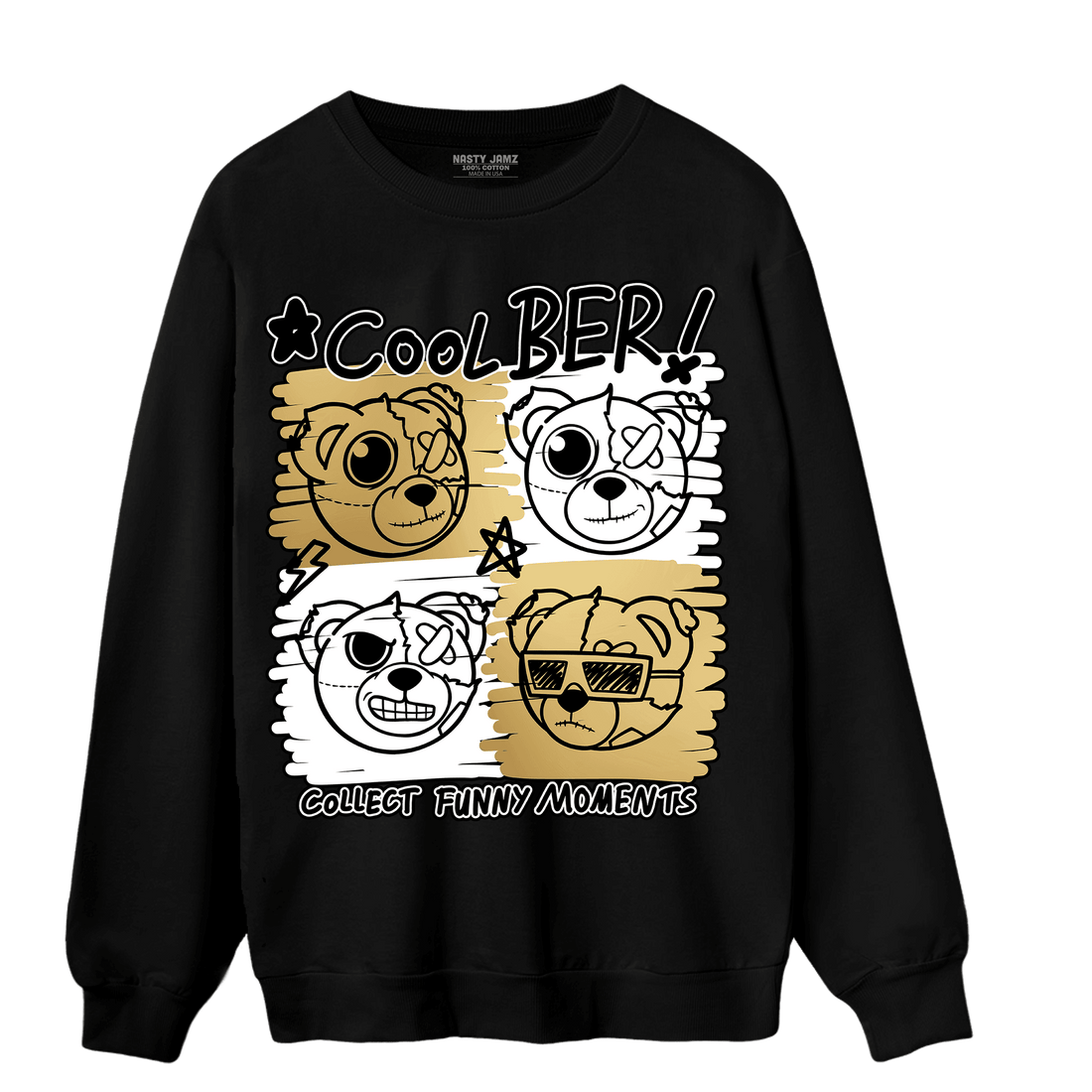 High OG Metallic Gold 1s Sweatshirt Match Cool BER - NastyJamz