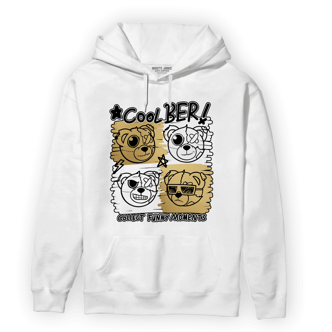 High OG Metallic Gold 1s Hoodie Match Cool BER - NastyJamz