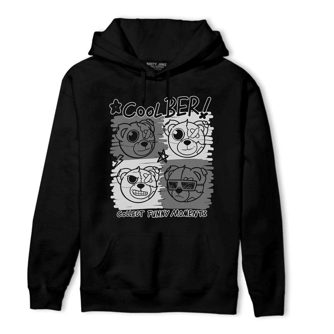 Retro High OG Black White 1s Hoodie Match Cool BER - NastyJamz