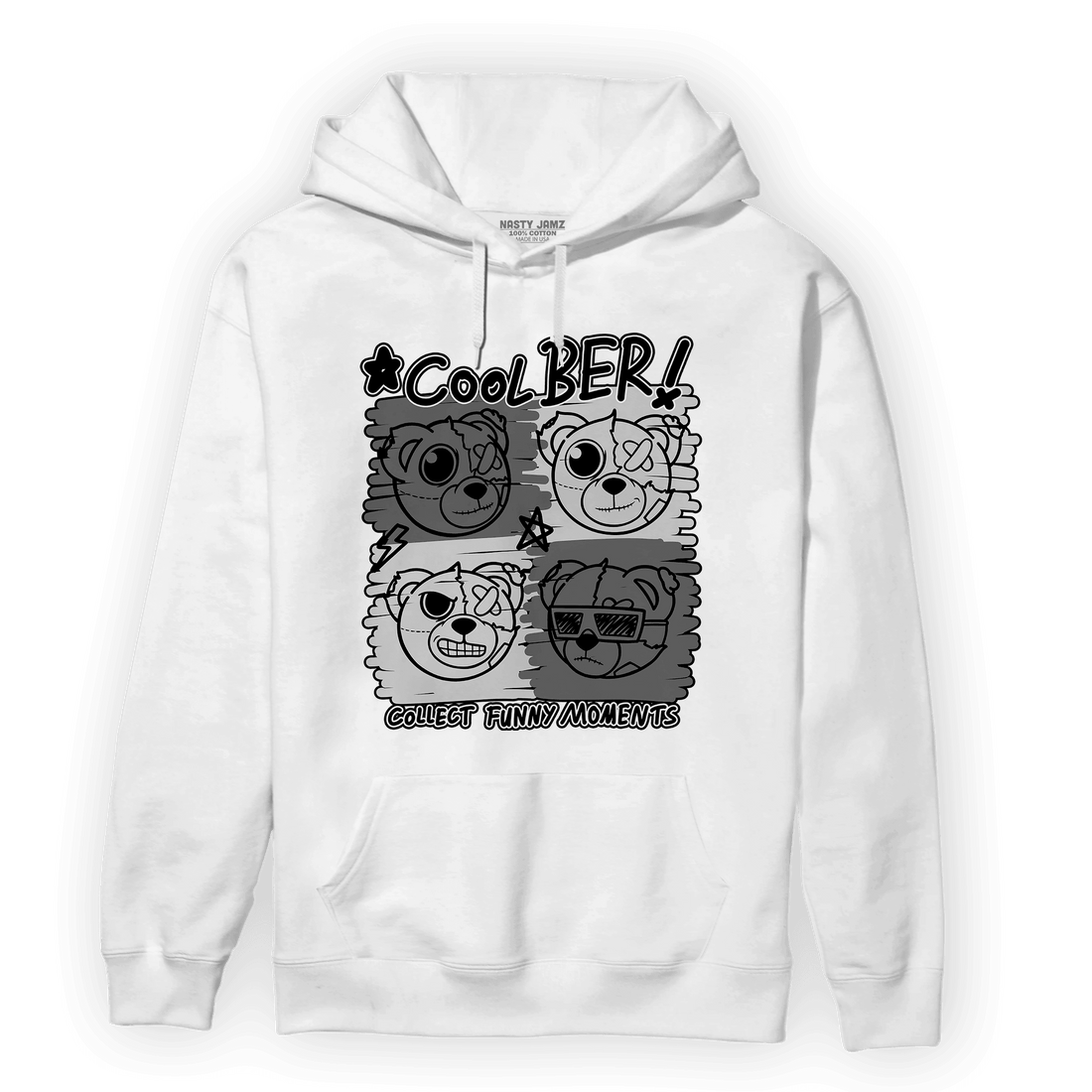 Retro High OG Black White 1s Hoodie Match Cool BER - NastyJamz
