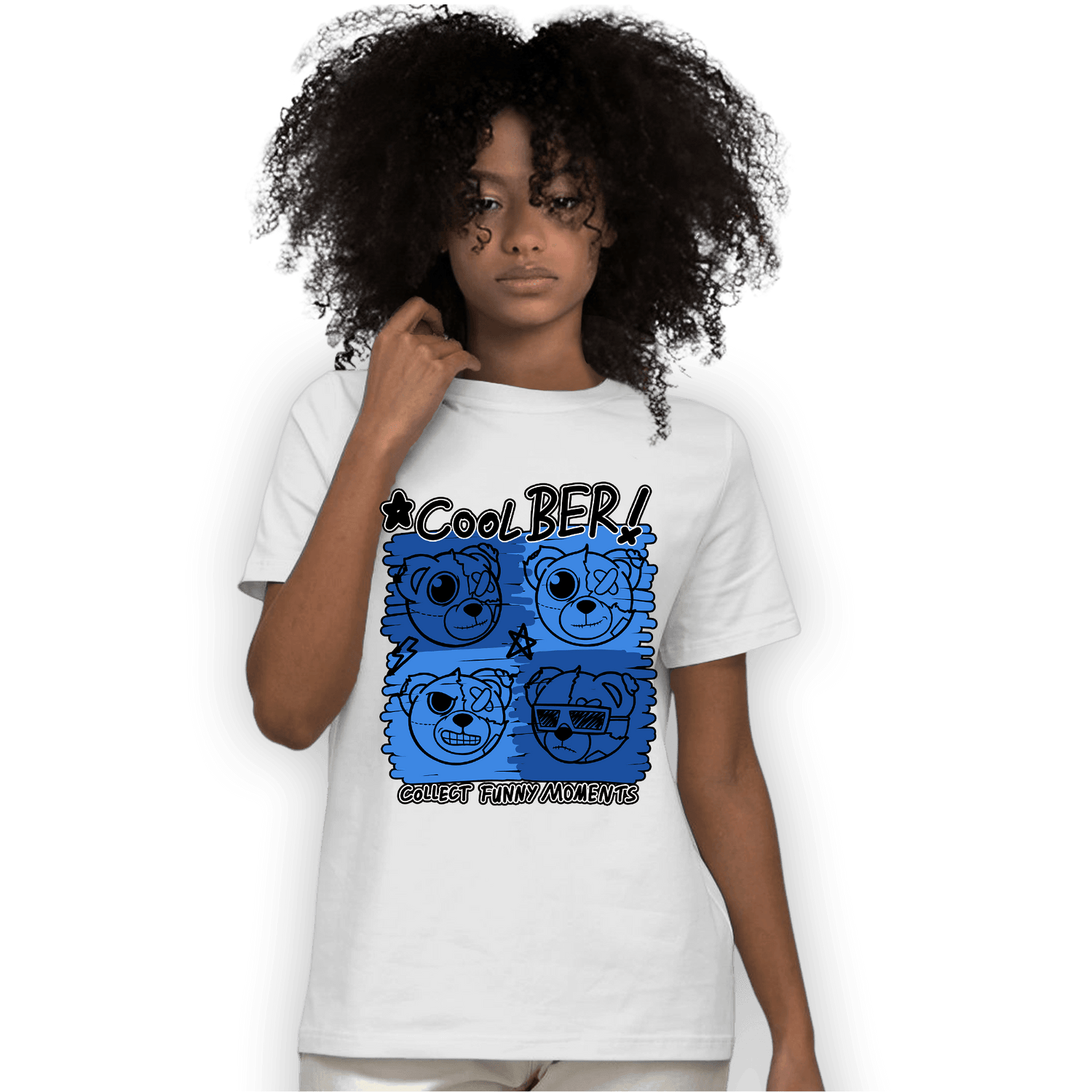 University Blue Toe 1s T Shirt Match Cool BER - NastyJamz