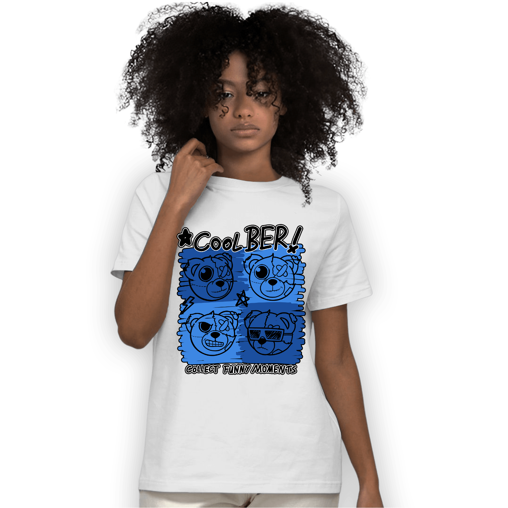 University Blue Toe 1s T Shirt Match Cool BER - NastyJamz
