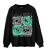 Green Glow 3s Sweatshirt Match Cool BER - NastyJamz
