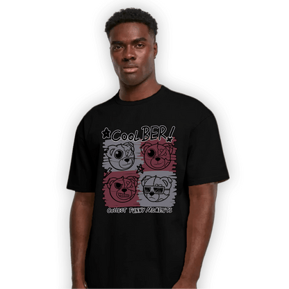 Burgundy 5s T Shirt Match Cool BER - NastyJamz