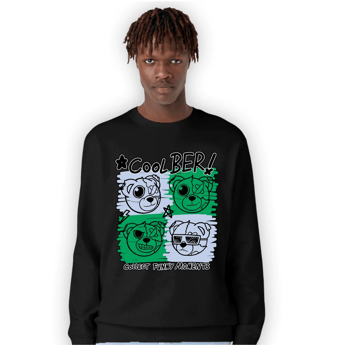 Lucky Green 5s Sweatshirt Match Cool BER - NastyJamz