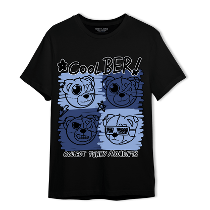 Midnight Navy 5s T Shirt Match Cool BER - NastyJamz