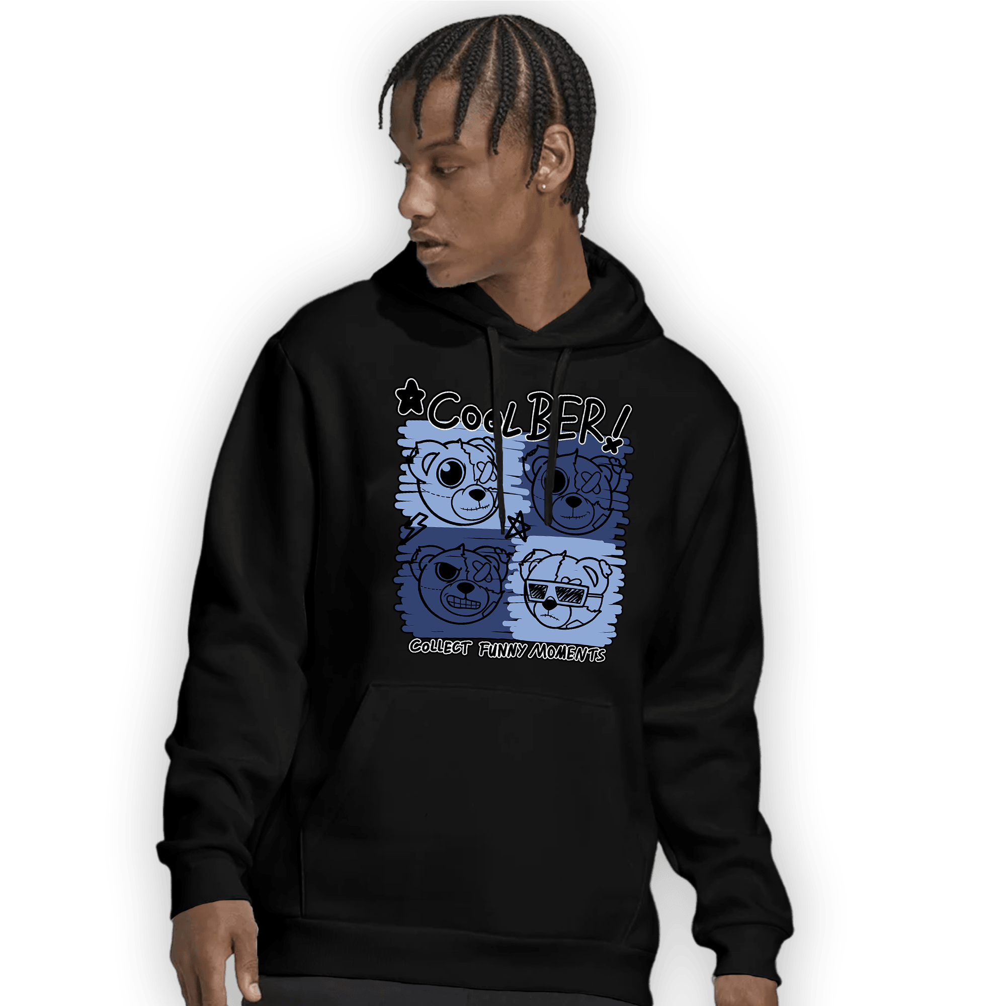 Midnight Navy 5s Hoodie Match Cool BER - NastyJamz