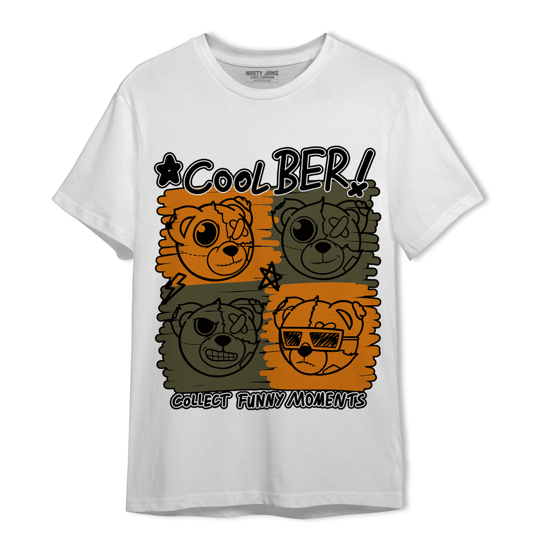 Olive 5s T Shirt Match Cool BER - NastyJamz