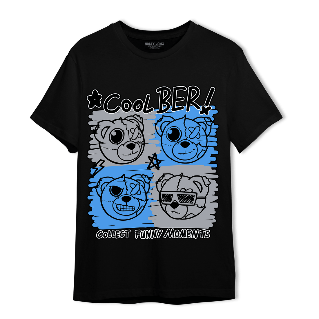 University Blue 5s T Shirt Match Cool BER - NastyJamz