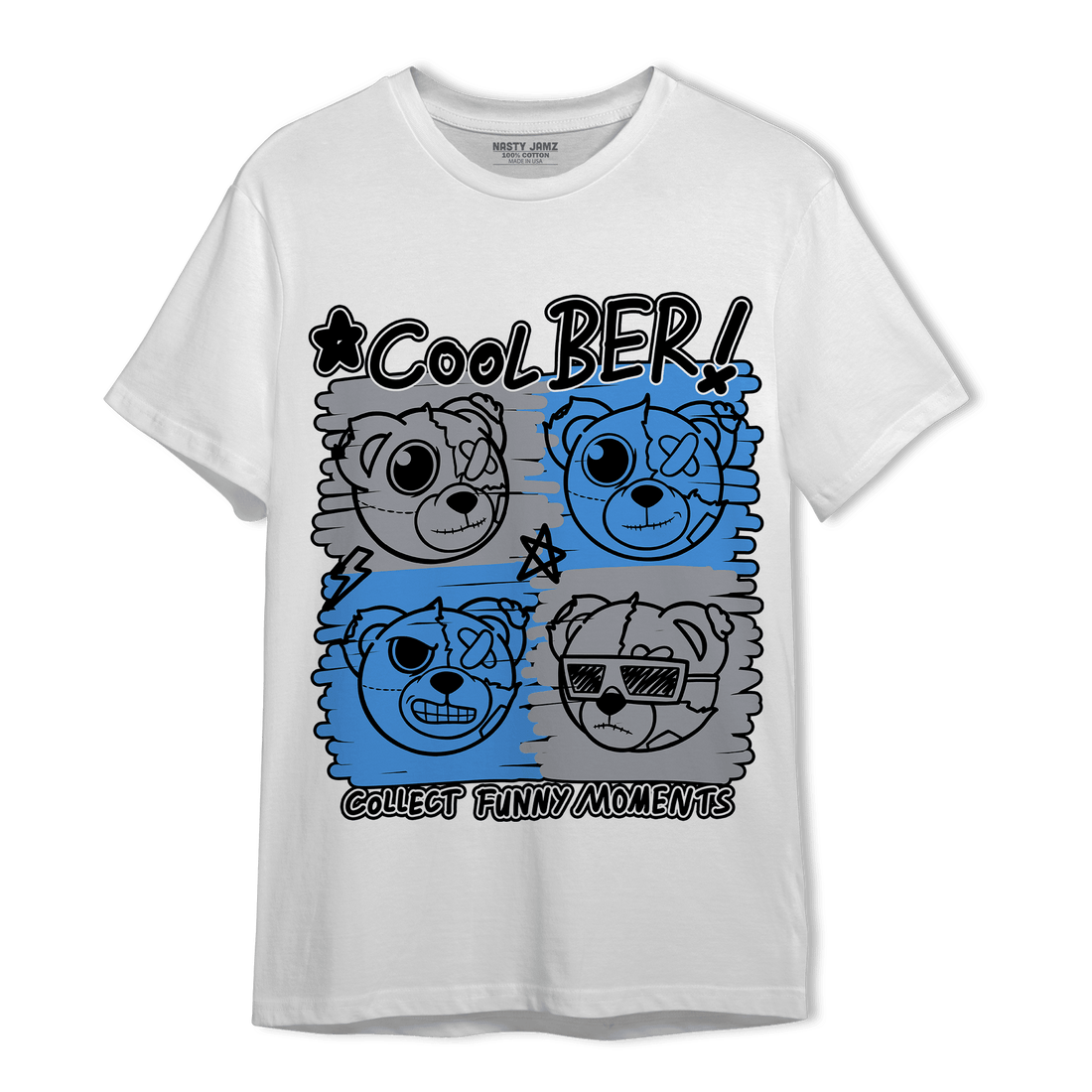 University Blue 5s T Shirt Match Cool BER - NastyJamz