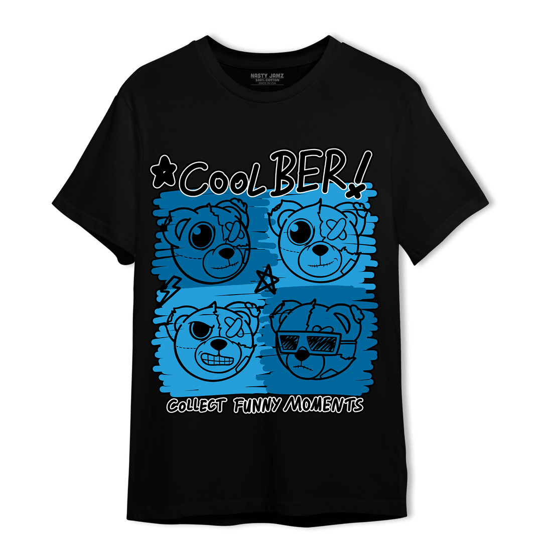 Powder Blue 9s T Shirt Match Cool BER - NastyJamz
