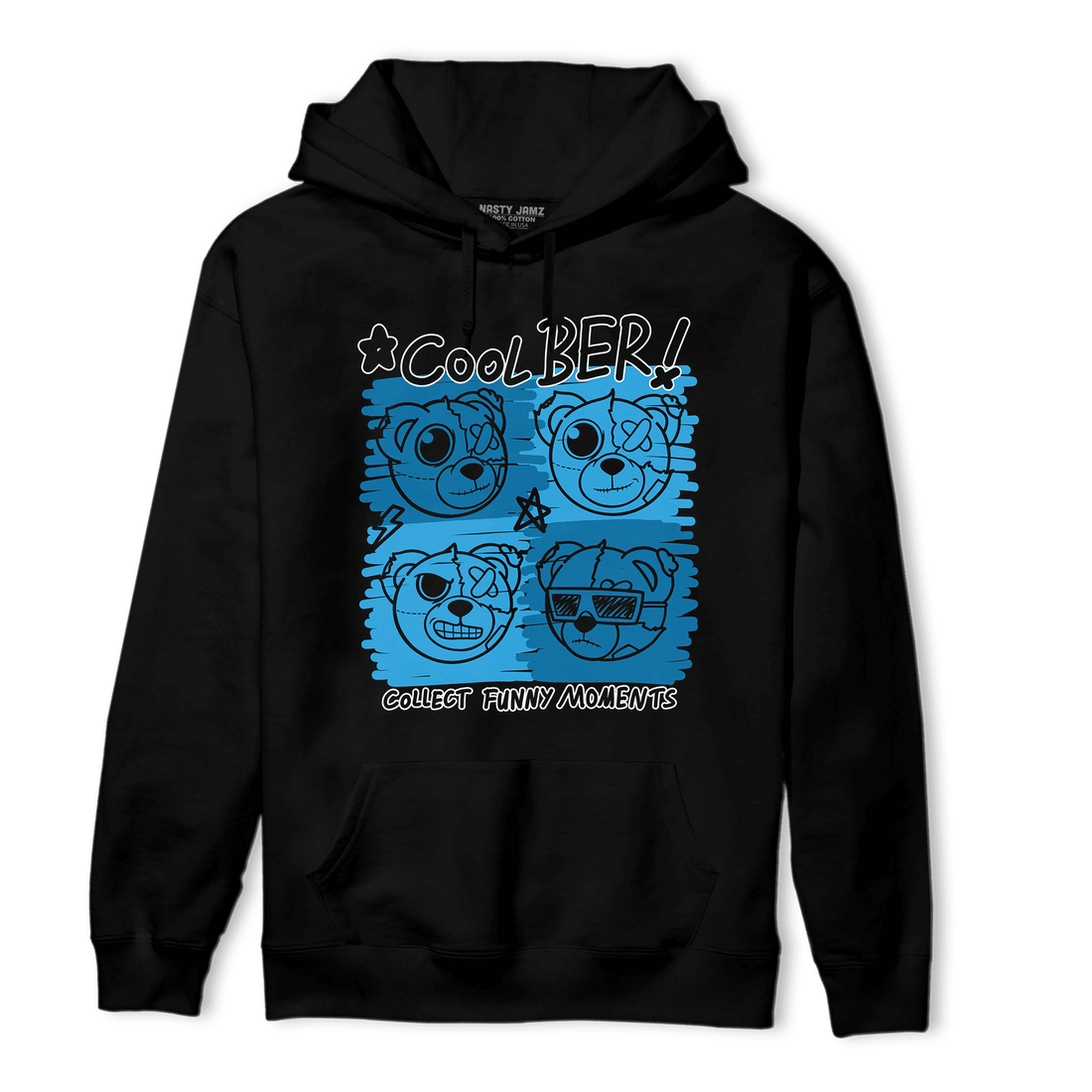 Powder Blue 9s Hoodie Match Cool BER - NastyJamz