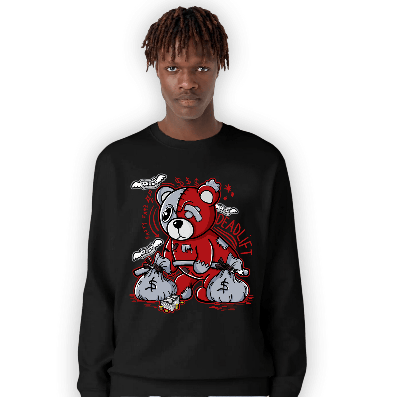 Cherry 11s Sweatshirt Match Deadlift BER - NastyJamz