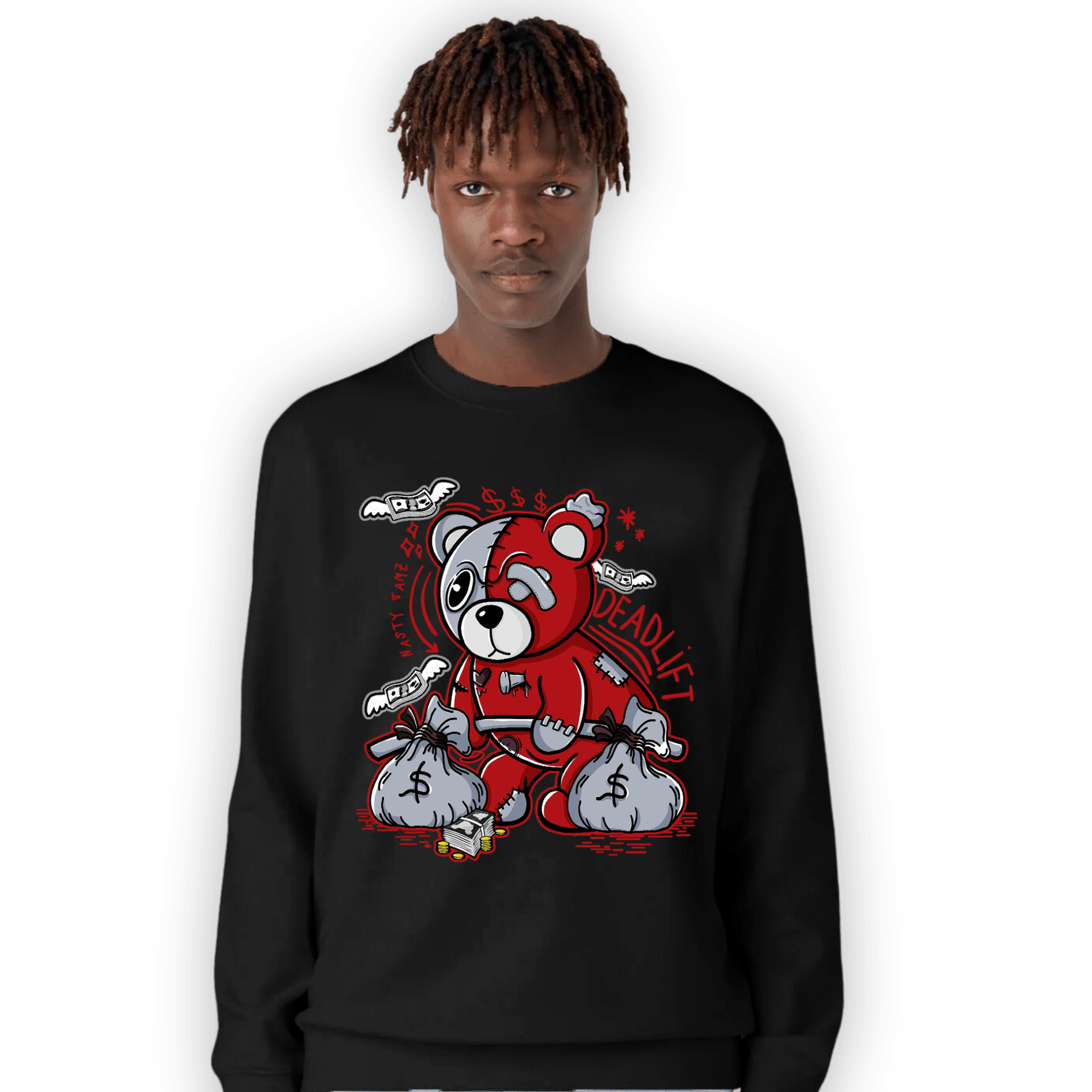 Cherry 11s Sweatshirt Match Deadlift BER - NastyJamz