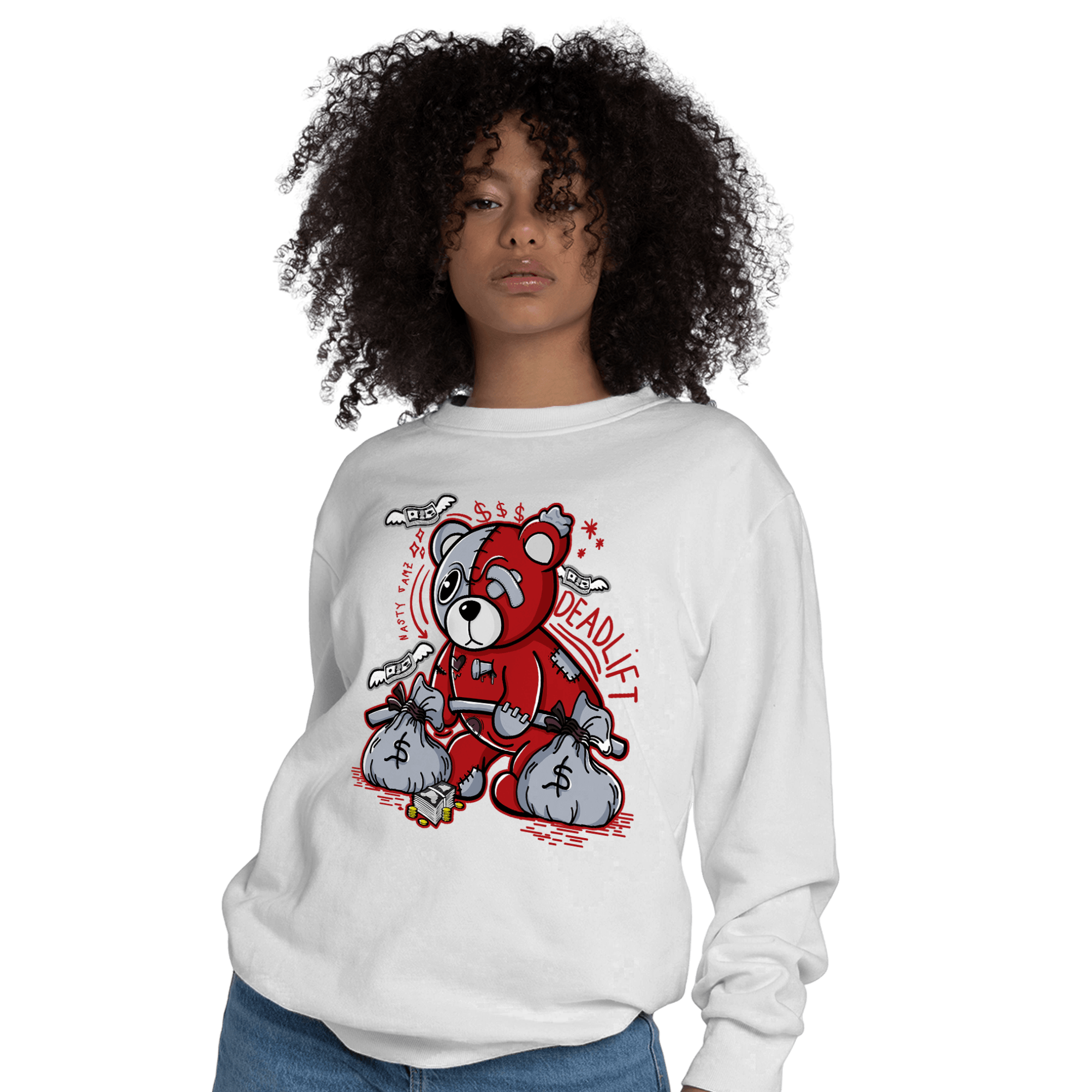 Cherry 11s Sweatshirt Match Deadlift BER - NastyJamz