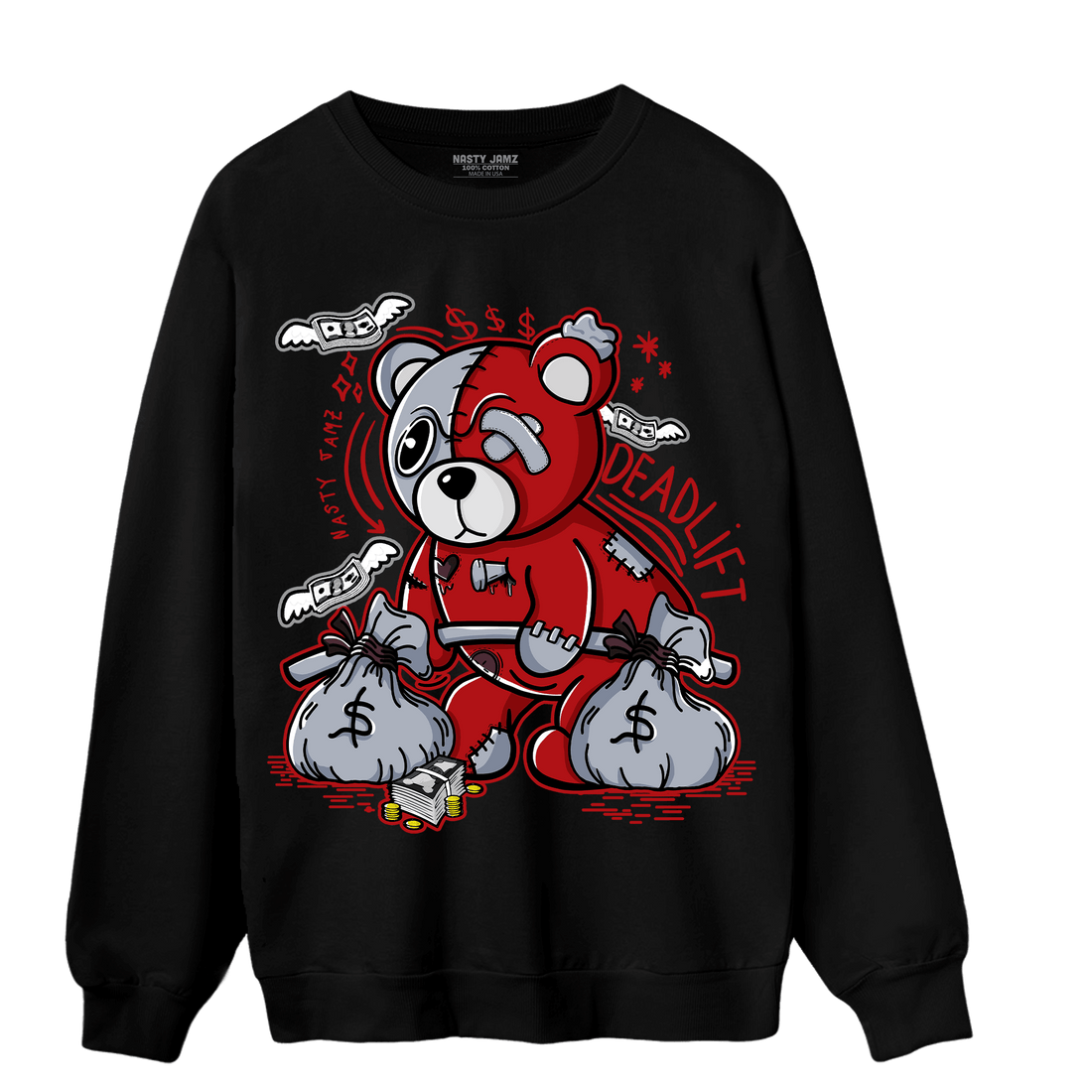 Cherry 11s Sweatshirt Match Deadlift BER - NastyJamz