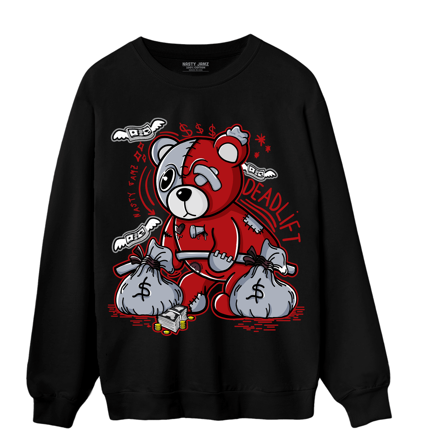Cherry 11s Sweatshirt Match Deadlift BER - NastyJamz