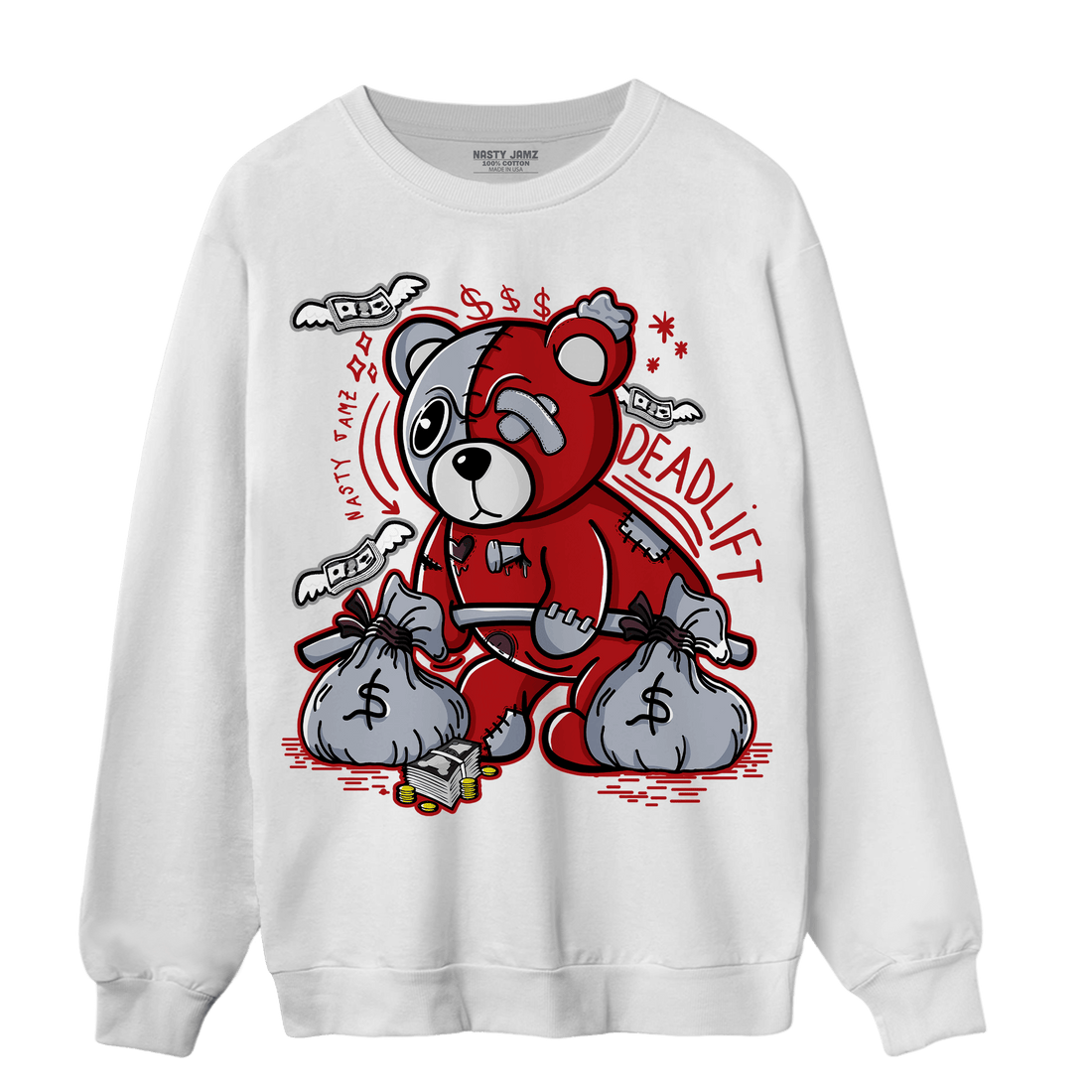 Cherry 11s Sweatshirt Match Deadlift BER - NastyJamz